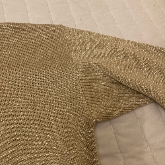 Vintage metallic gold cardigan M/L - Picture 5 of 6